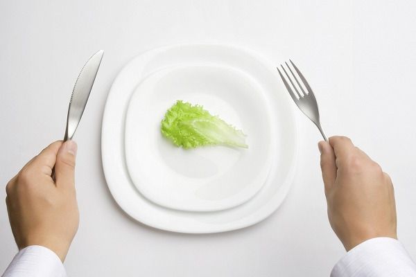 皿と野菜